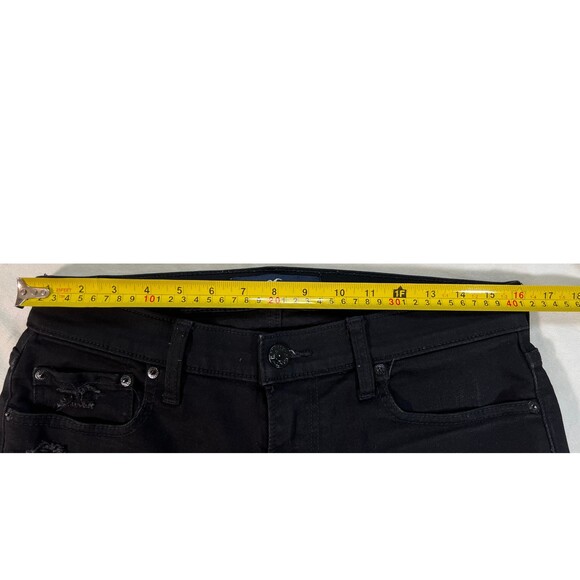 Hollister Men’s Jeans Skinny Fit Advanced Stretch 33 x 32 Distressed Black Jeans - Picture 7 of 13